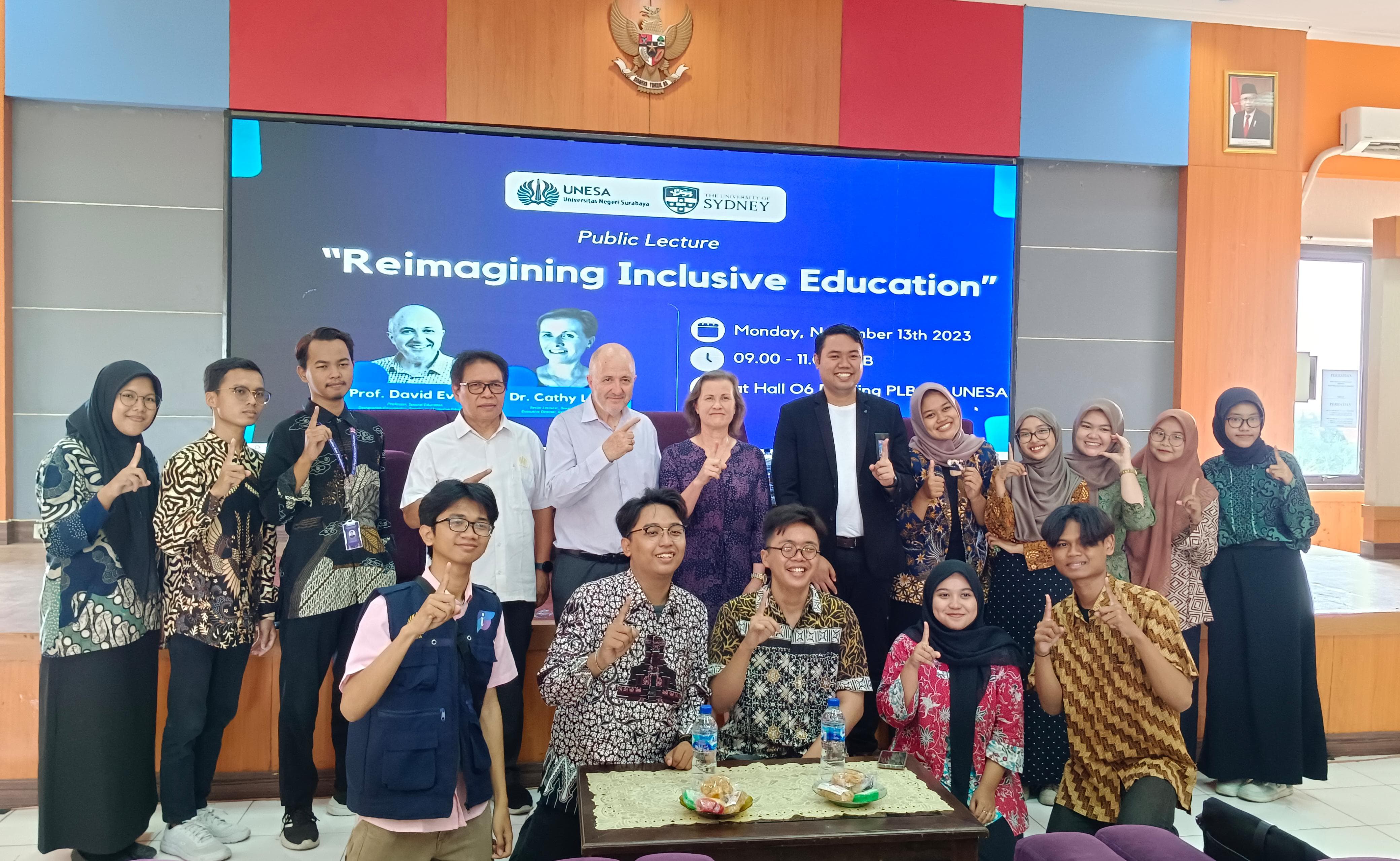 Prodi PLB FIP UNESA, Soroti Pandangan Pendidikan Inklusif yang Keliru, lewat Kuliah Tamu
