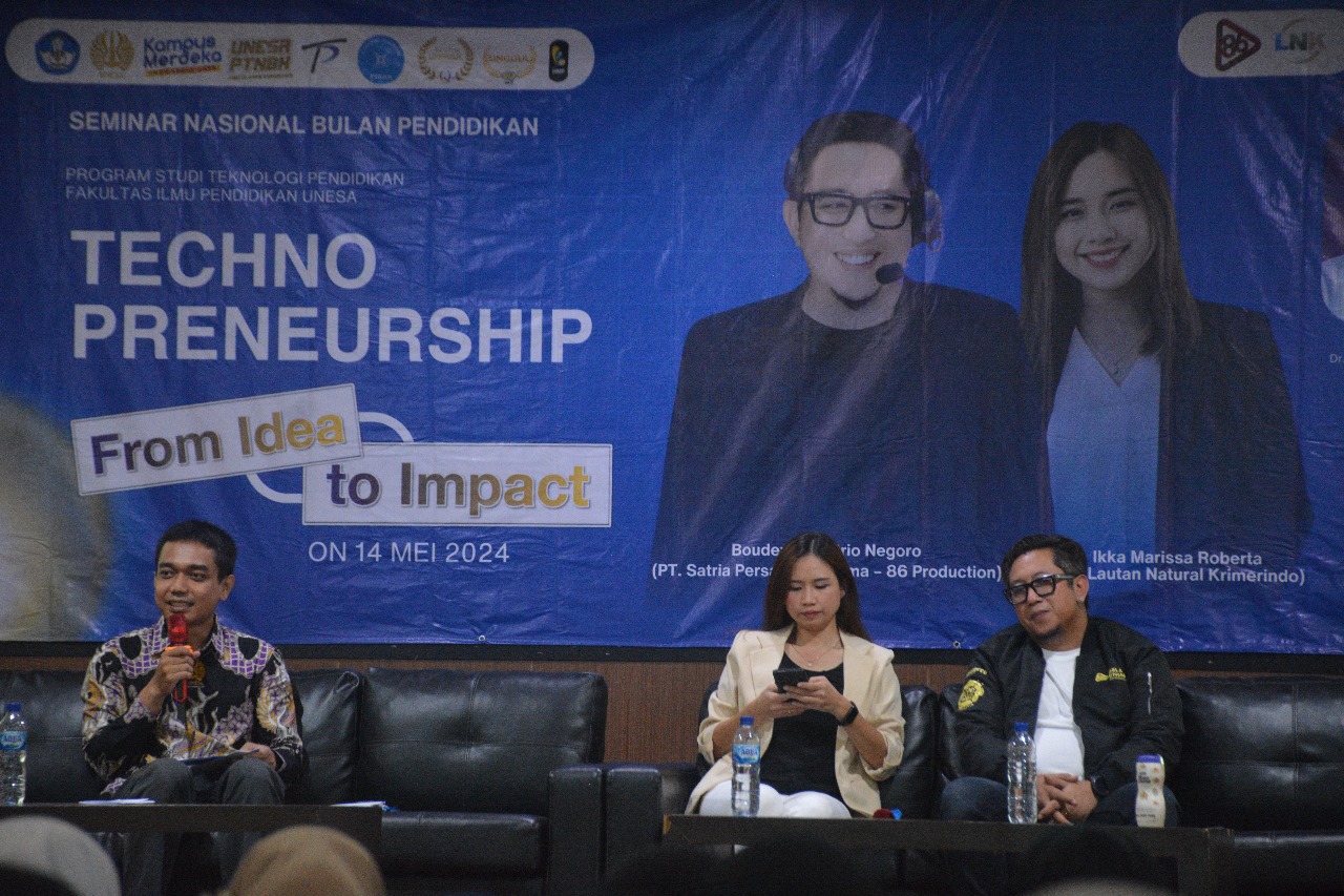 Prodi Teknologi Pendidikan FIP UNESA Gelar Seminar Techno Preneurship, Dorong Jiwa Kreatif dan Inovatif
