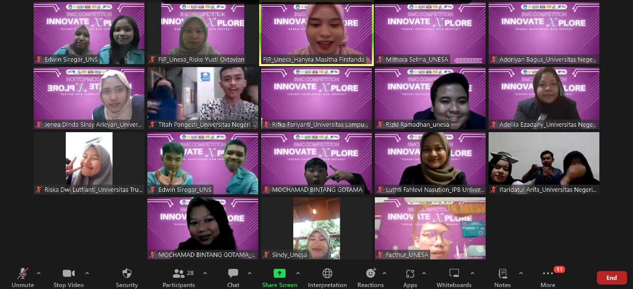 Guna Wadahi Kreativitas Bisnis Mahasiswa, FIP UNESA Gelar Kompetisi Business Model Canvas