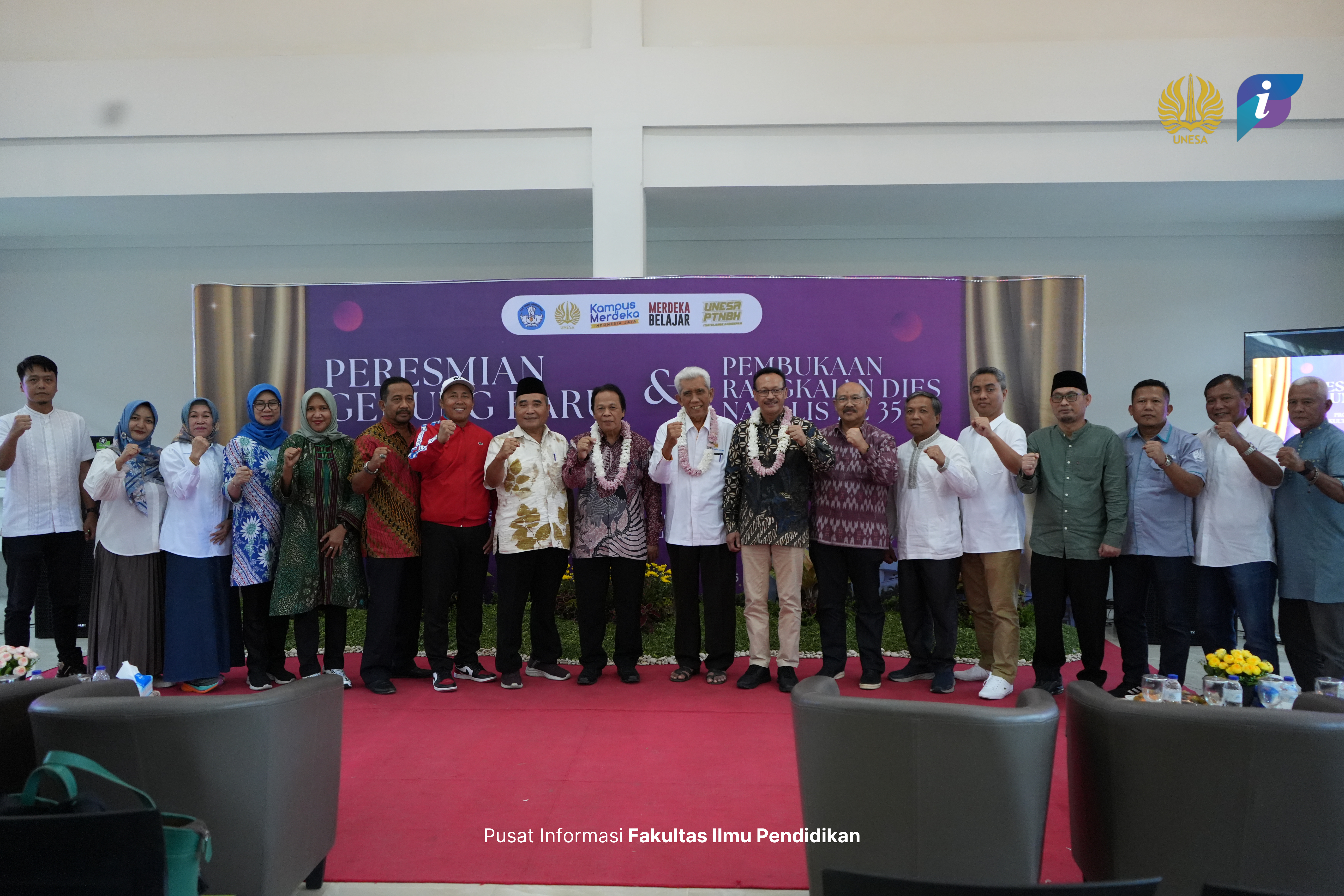 Resmikan Gedung baru PGSD FIP UNESA tingkatkan Semangat baru Menuju Indonesia Emas 2045 