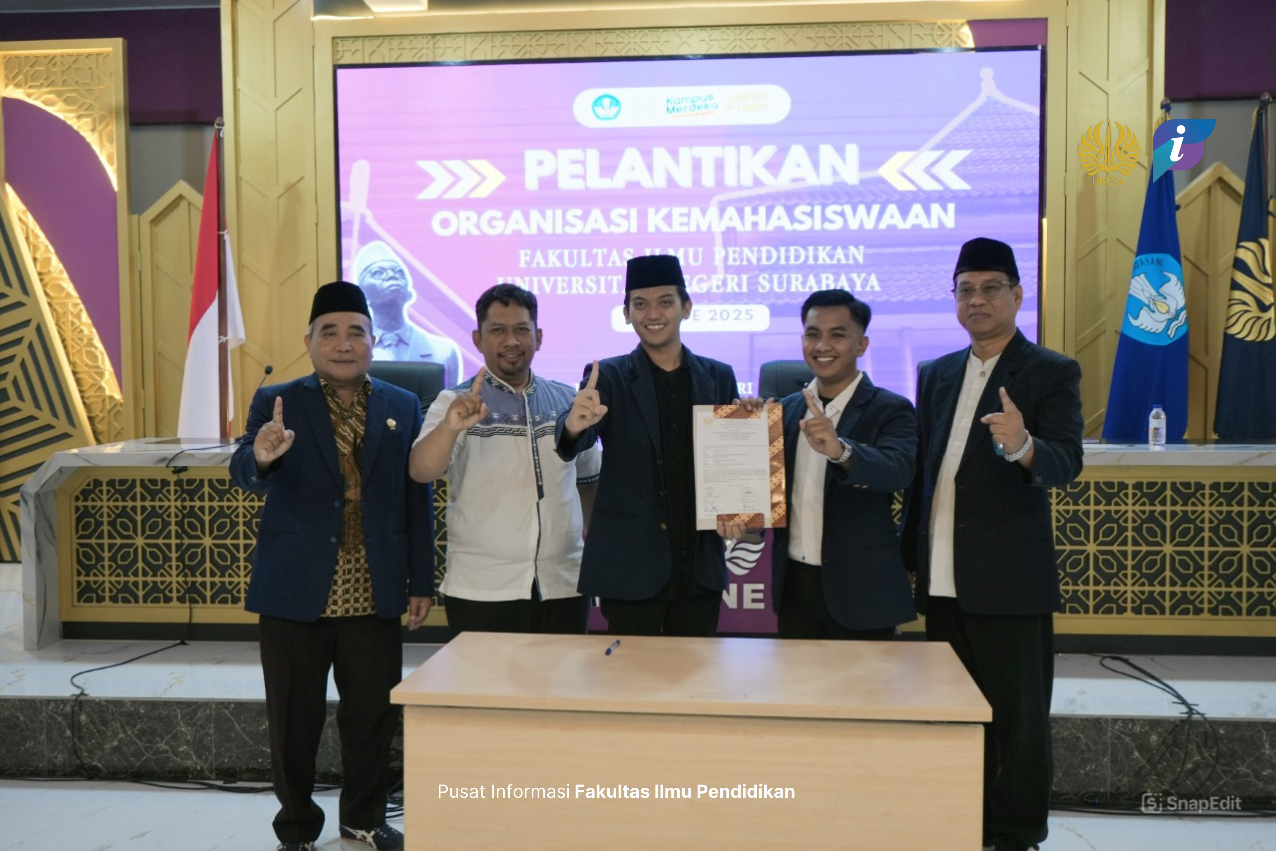 Resmi Dilantik! Kabinet Mahakarya BEM FIP UNESA Usung Program Berorientasi Aksi