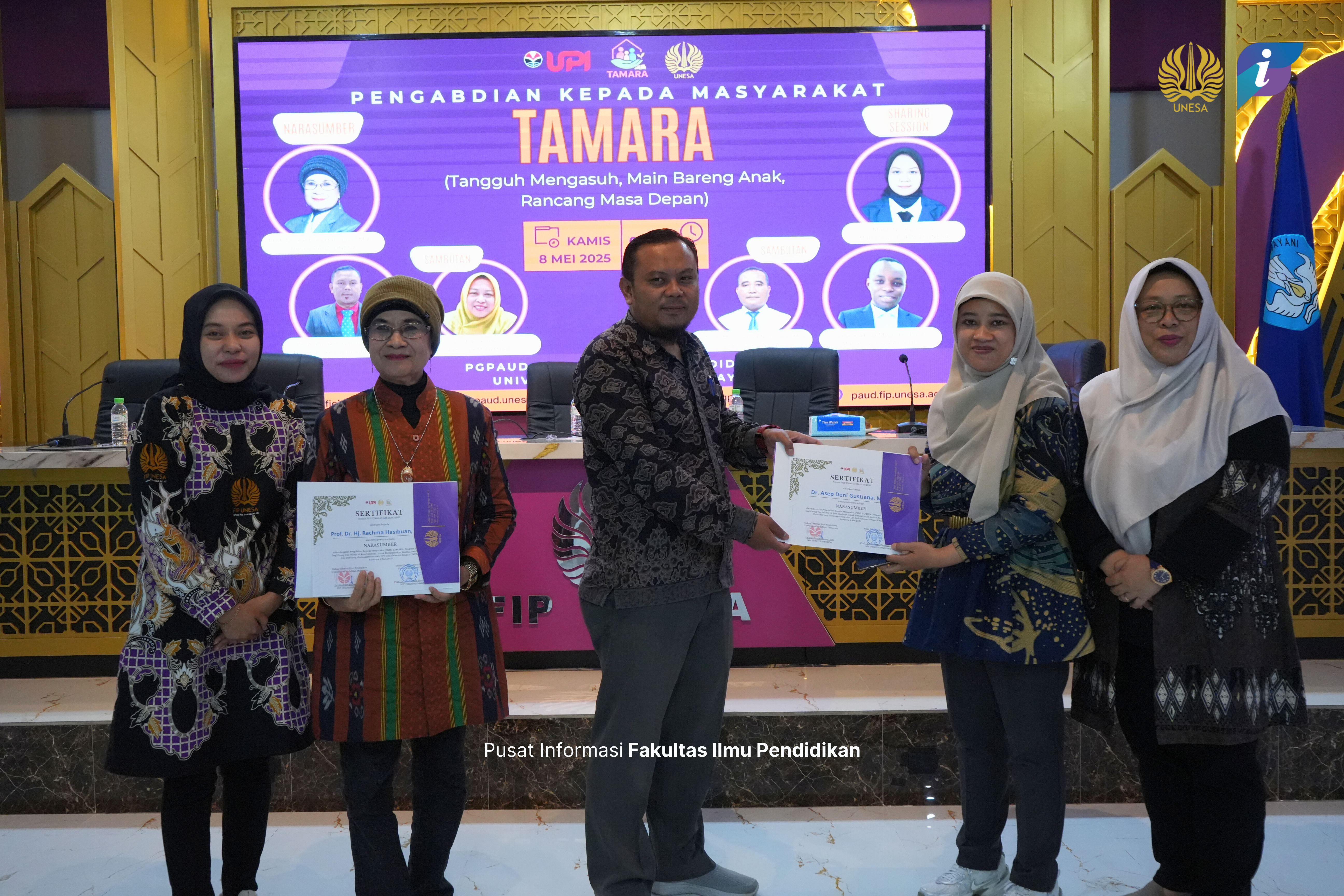 PKM TAMARA, Bentuk Kolaborasi PG-PAUD FIP UNESA Bersama S2 Psikologi Pendidikan UPI Sebagai Upaya Membangun Keluarga Tangguh
