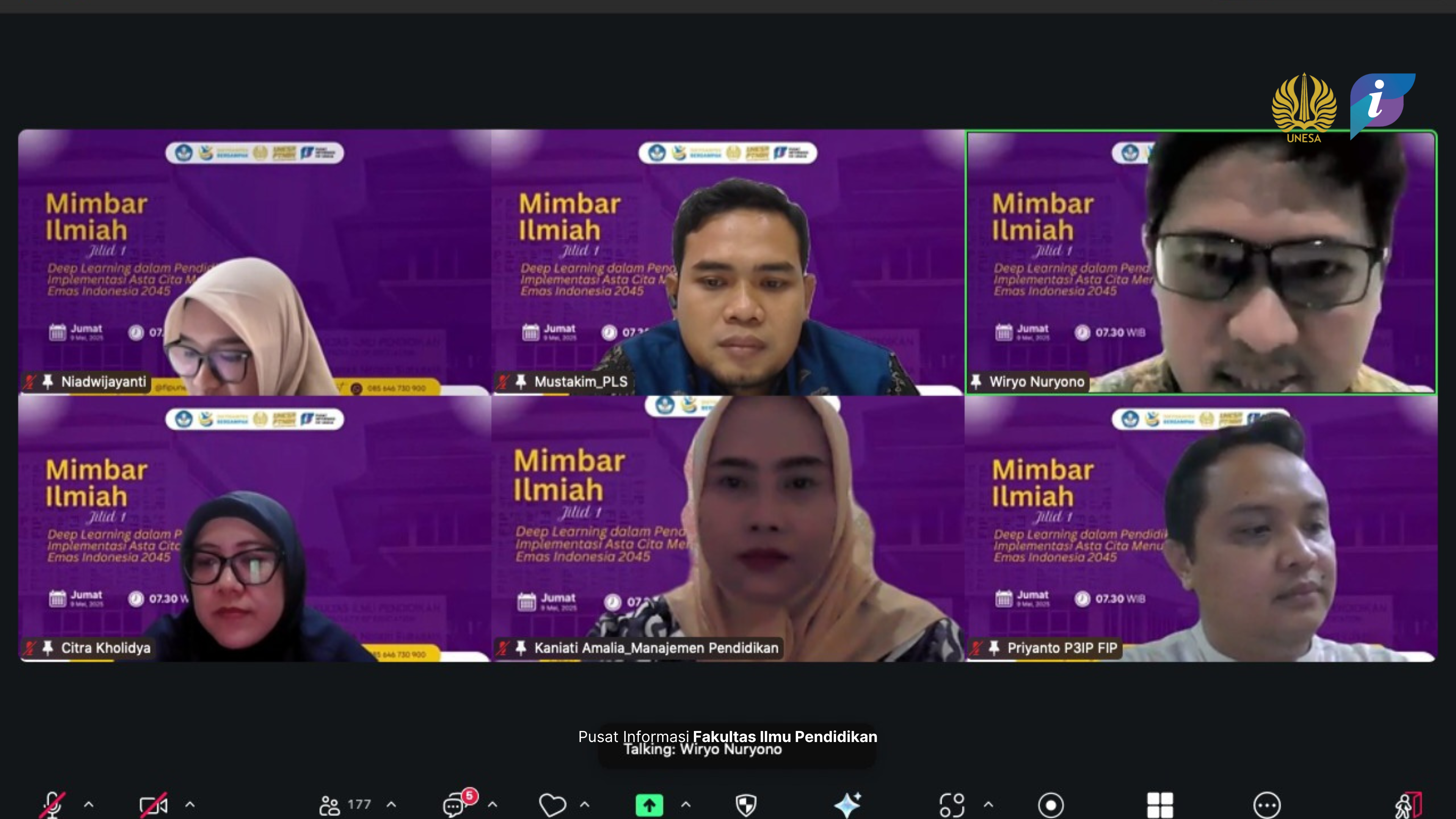 Mimbar Ilmiah Jilid 1 FIP UNESA: Sinergi Inovasi Pendidikan Menuju Generasi Emas 2045