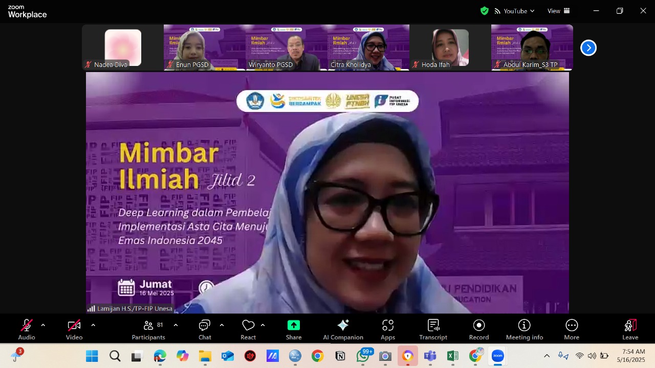 Mimbar Ilmiah Jilid 2 FIP UNESA: Pendidikan Berbasis Ilmu dan Karakter Menuju Generasi Emas