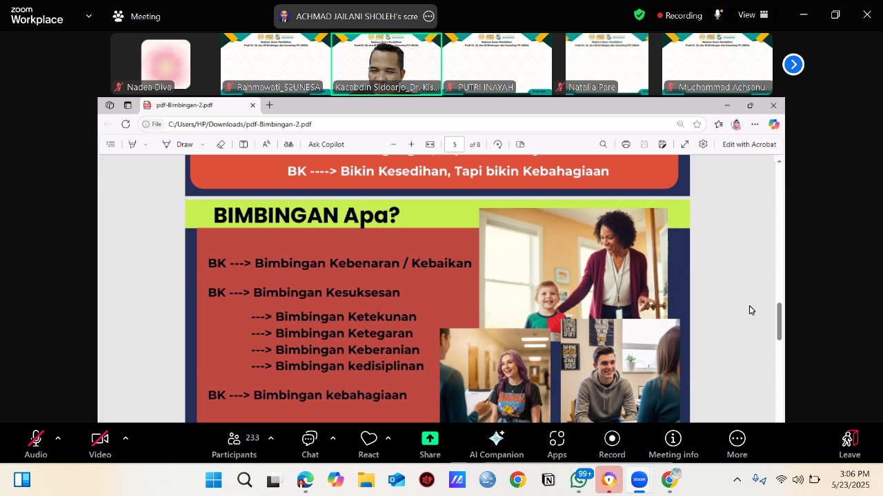 BK untuk Generasi Emas: FIP UNESA dan DIKTISAINTEK Gelar Webinar Nasional