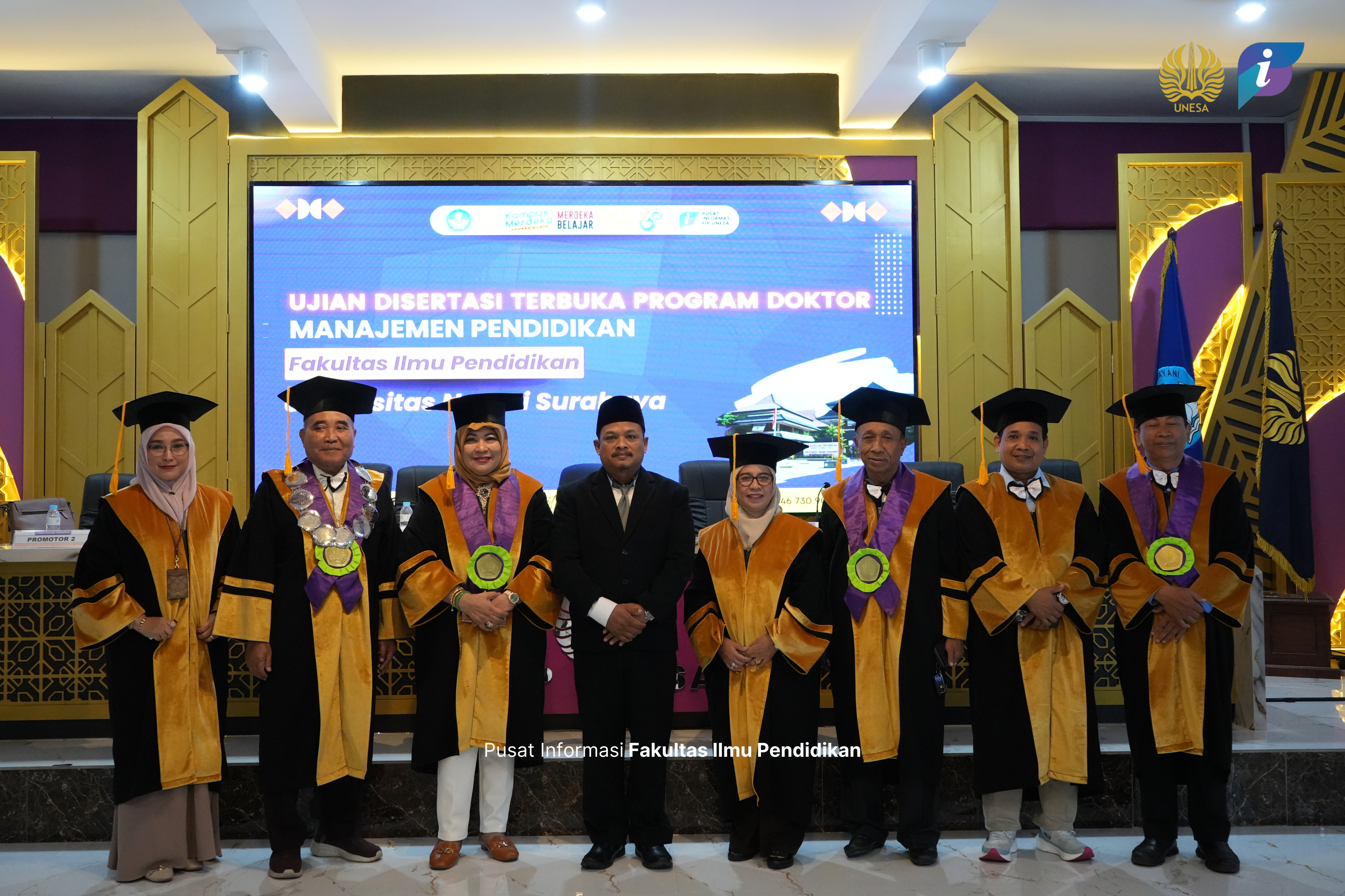 Teliti Strategi Kepala Sekolah di Gresik, Mahasiswa S3-MP FIP UNESA Raih Gelar Doktor dengan Predikat Pujian