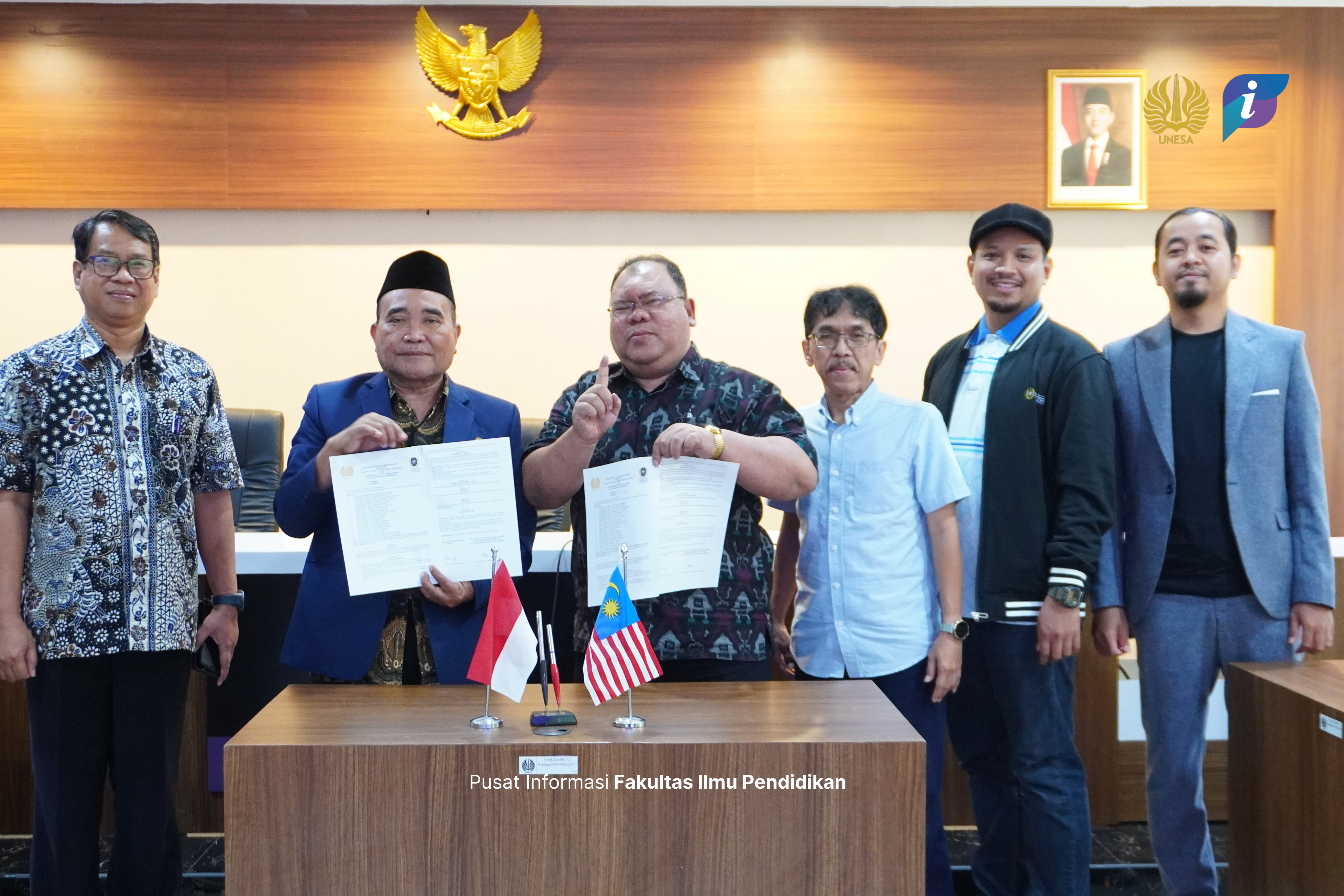 FIP UNESA dan FPUL UNISZA Malaysia Jalin Kerja Sama Internasional Melalui Penandatanganan MoU