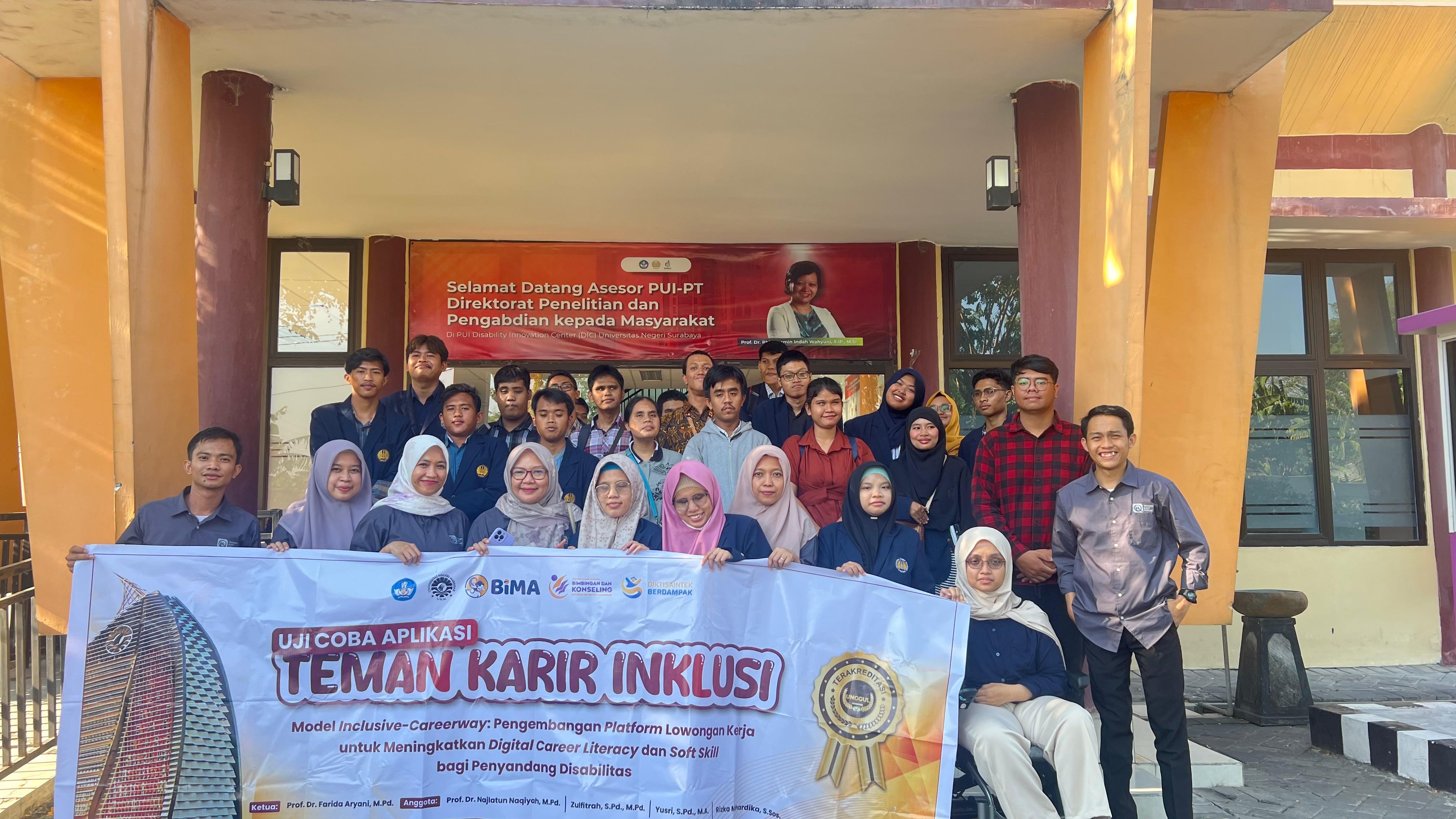 Inovasi Pengembangan Website Teman Karir Inklusi dalam Menjembatani Mahasiswa Disabilitas Universitas Negeri Surabaya ke Dunia Kerja