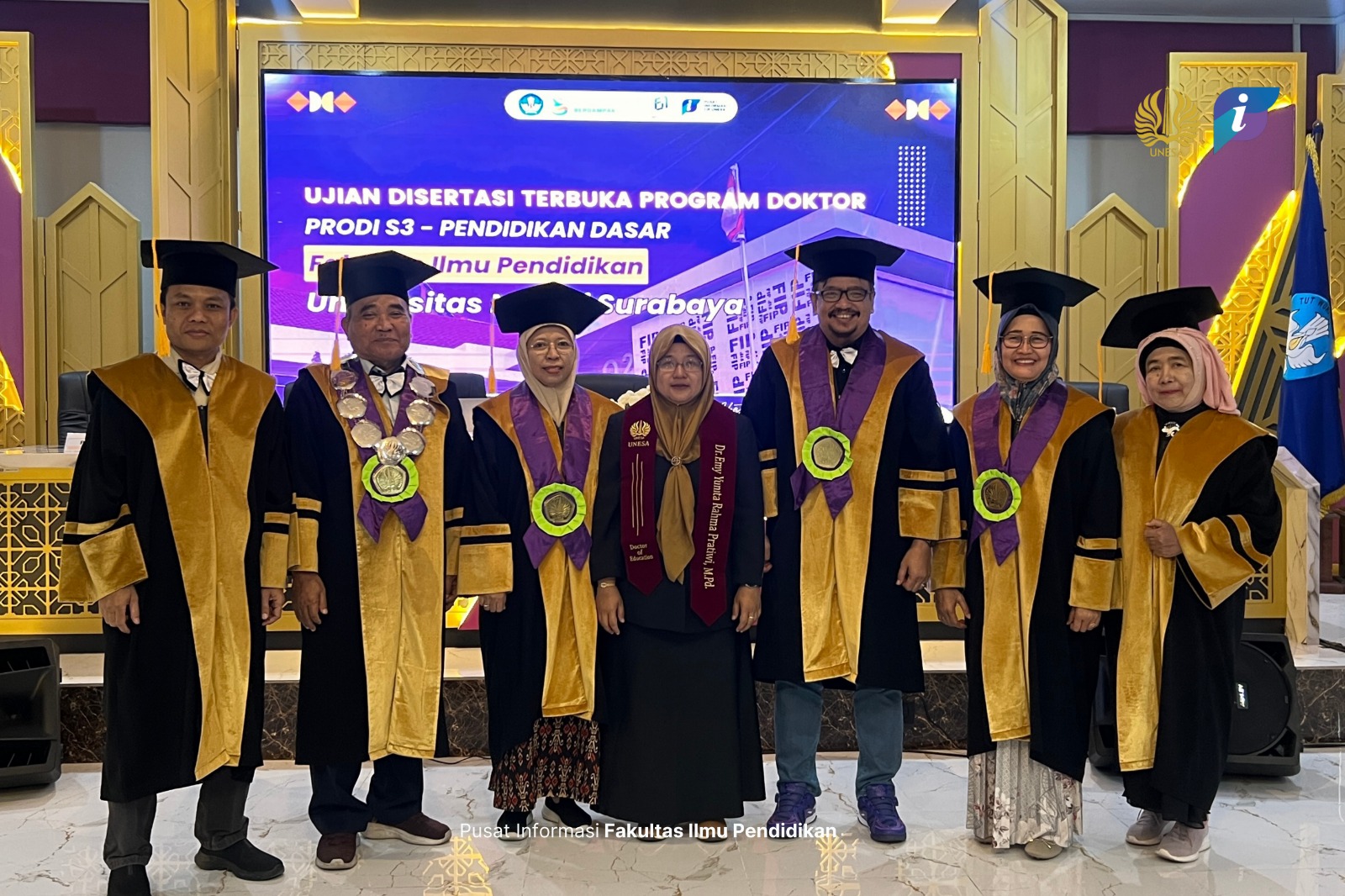 Ujian Terbuka Doktoral Pendidikan Dasar FIP UNESA Angkat Inovasi Ecoliteracy Digital