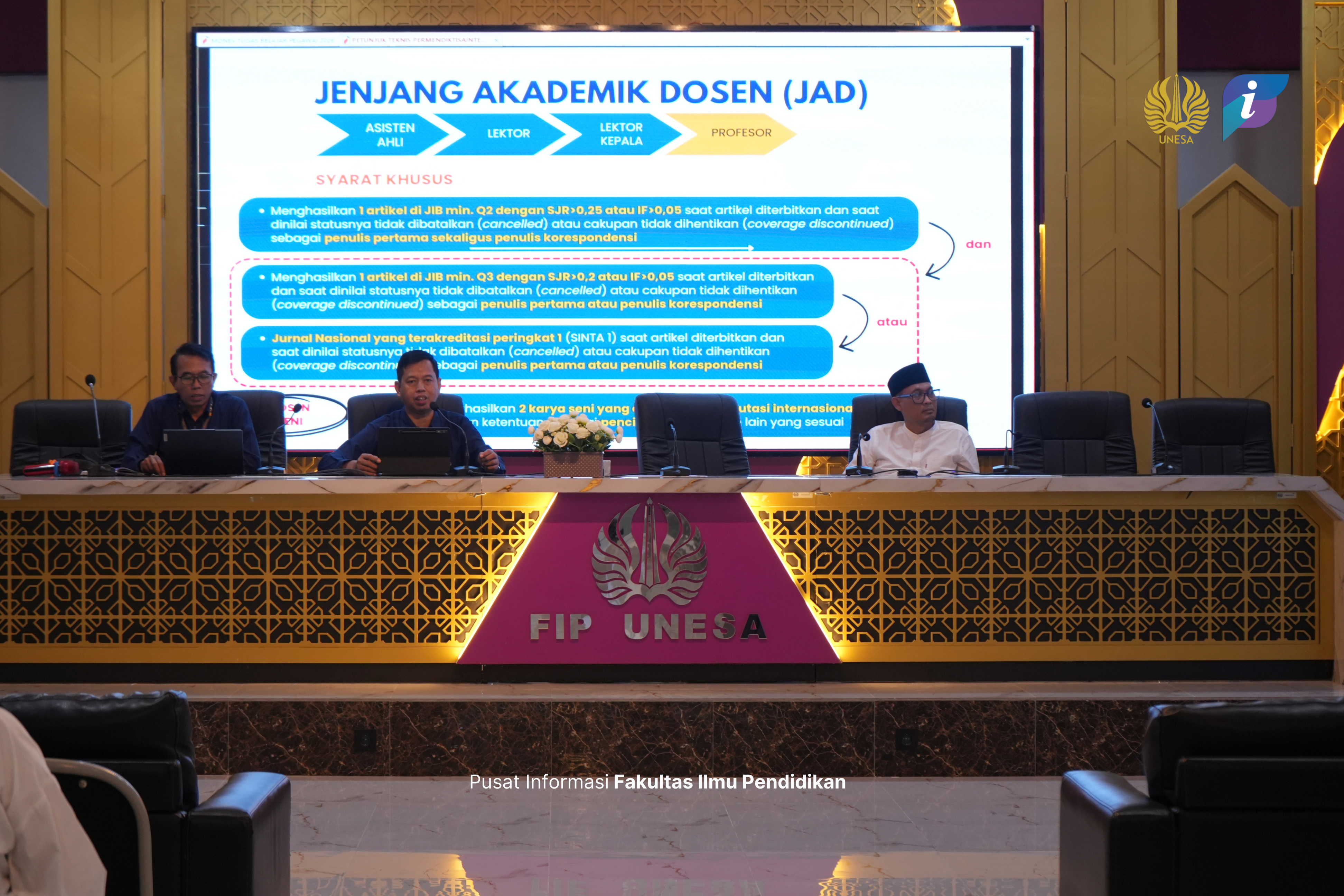 FIP UNESA Gelar Sosialisasi DSDM Terkait Aturan Baru Profesi dan Karir Dosen&nbsp;