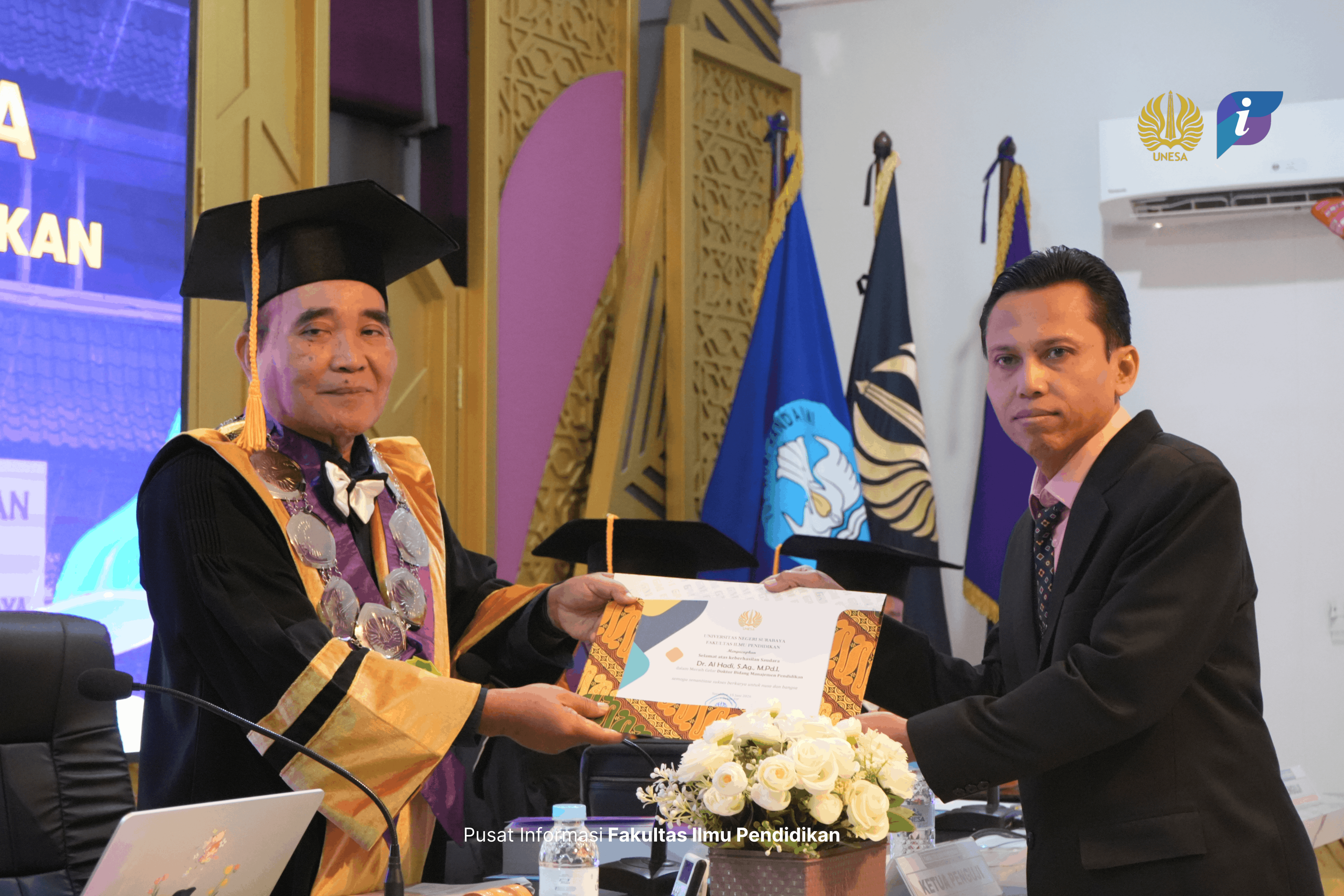 Al Hadi Raih Gelar Doktor Manajemen Pendidikan FIP UNESA melalui Riset Pembentukan Karakter Guru