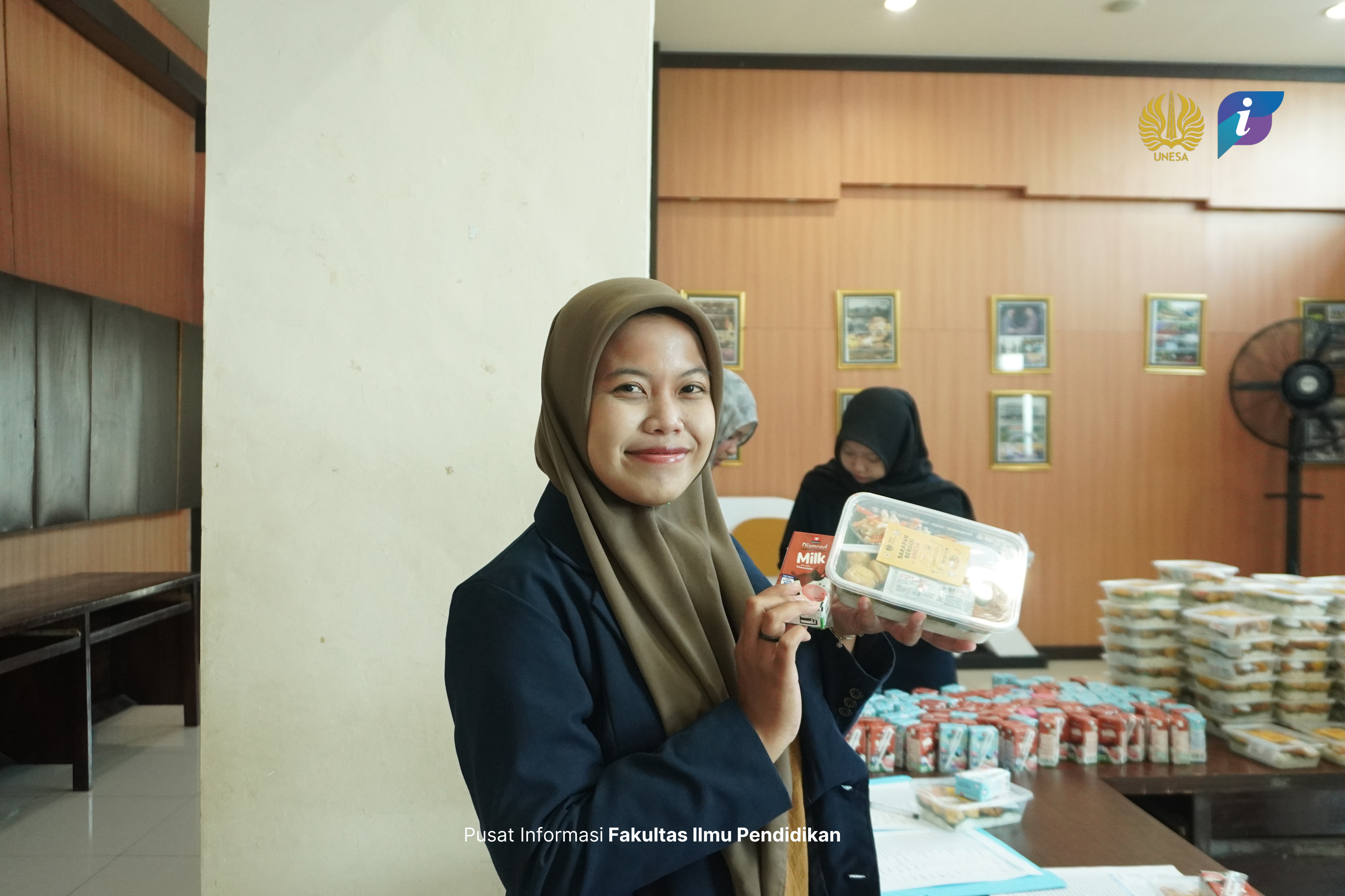 Sarapan Bergizi Gratis UNESA Hadir di FIP, Dukung Kesehatan Mahasiswa Selama UAS