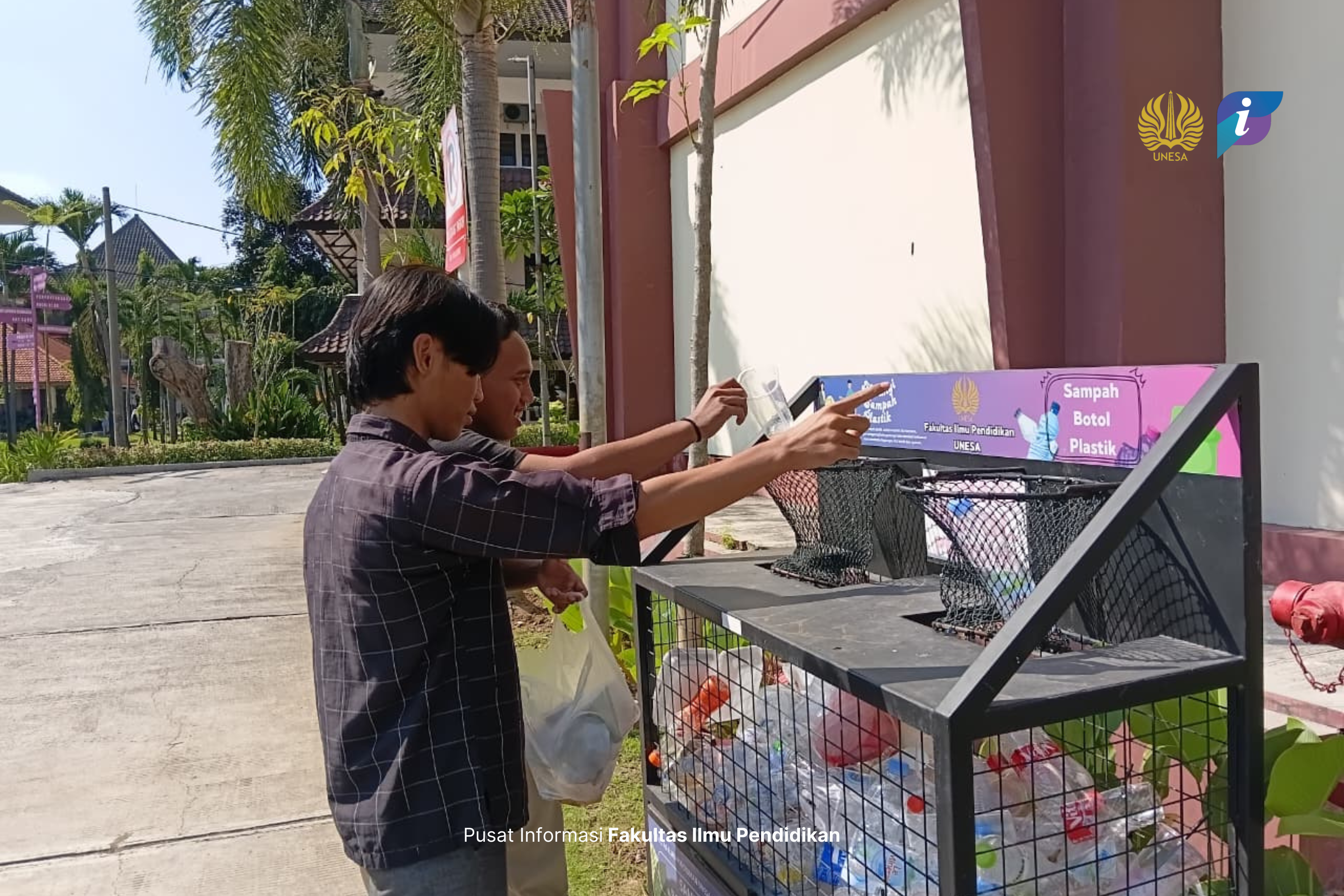 Tong Sampah Plastik FIP Wujudkan Perubahan Kecil untuk Kampus Berkelanjutan