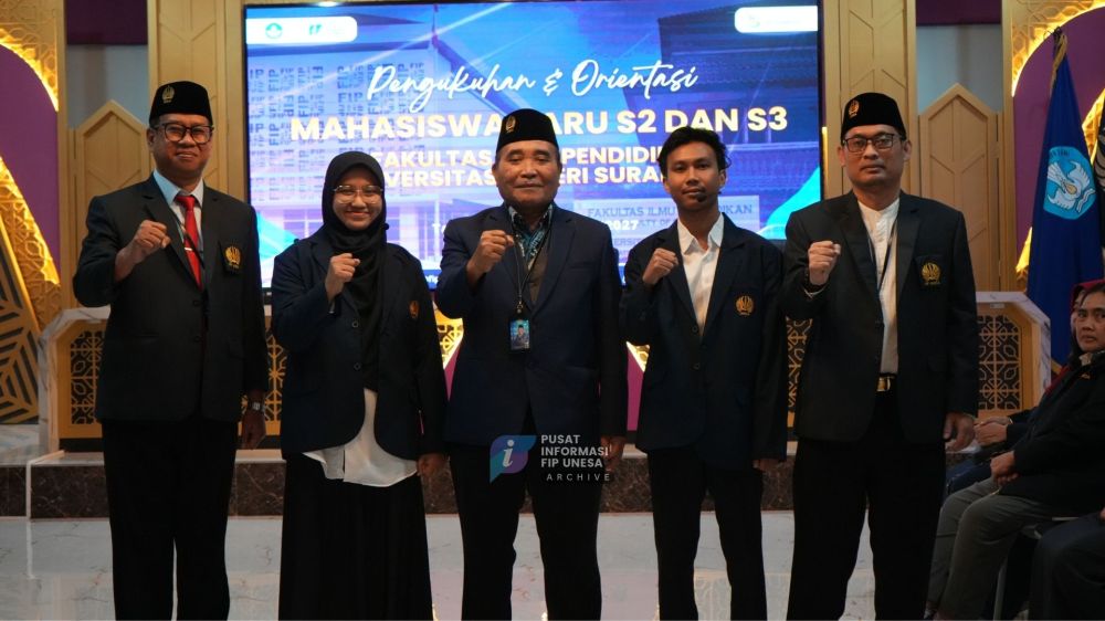 FIP UNESA Resmi Kukuhkan Mahasiswa Baru Program Magister dan Doktor Tahun Akademik 2026/2027