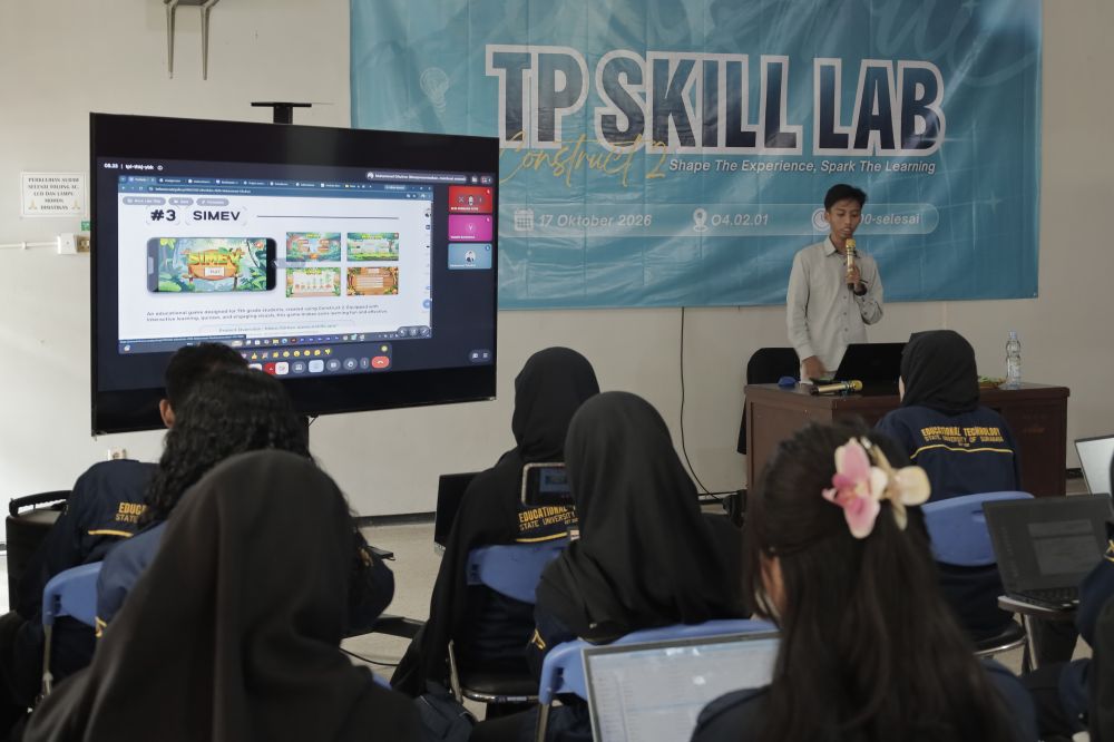 Tingkatkan Keterampilan Mahasiswa, HMP TP FIP UNESA Gandeng TP Trainers dalam TP Skill Lab: Construct 2